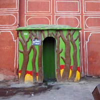 Indian street urinal