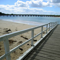 The river Barwon and the famous bridge