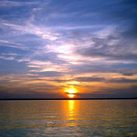 Sun set over Darwin Harbour