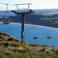 chairlift form the top of the nut
