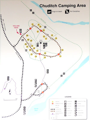 Chudith Campsite map