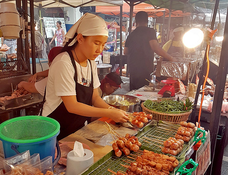 Food Market in Phuket, Thailand