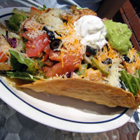 American mexican food - giant taco