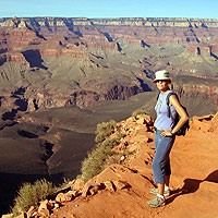 Clare at the Grand Canyon