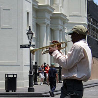 Street Jazz player in New Orleans