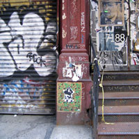 Grafitti on the steps