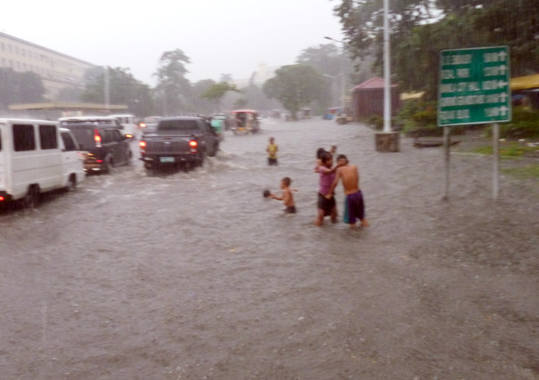 Flash flooding in Manilla, The Philippines